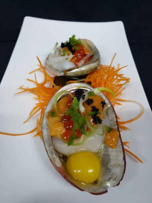 Uni Over Scallop Deluxe